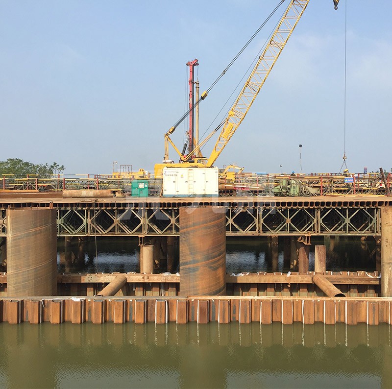 武漢市政路橋-天河機場S9標段3鋼平臺